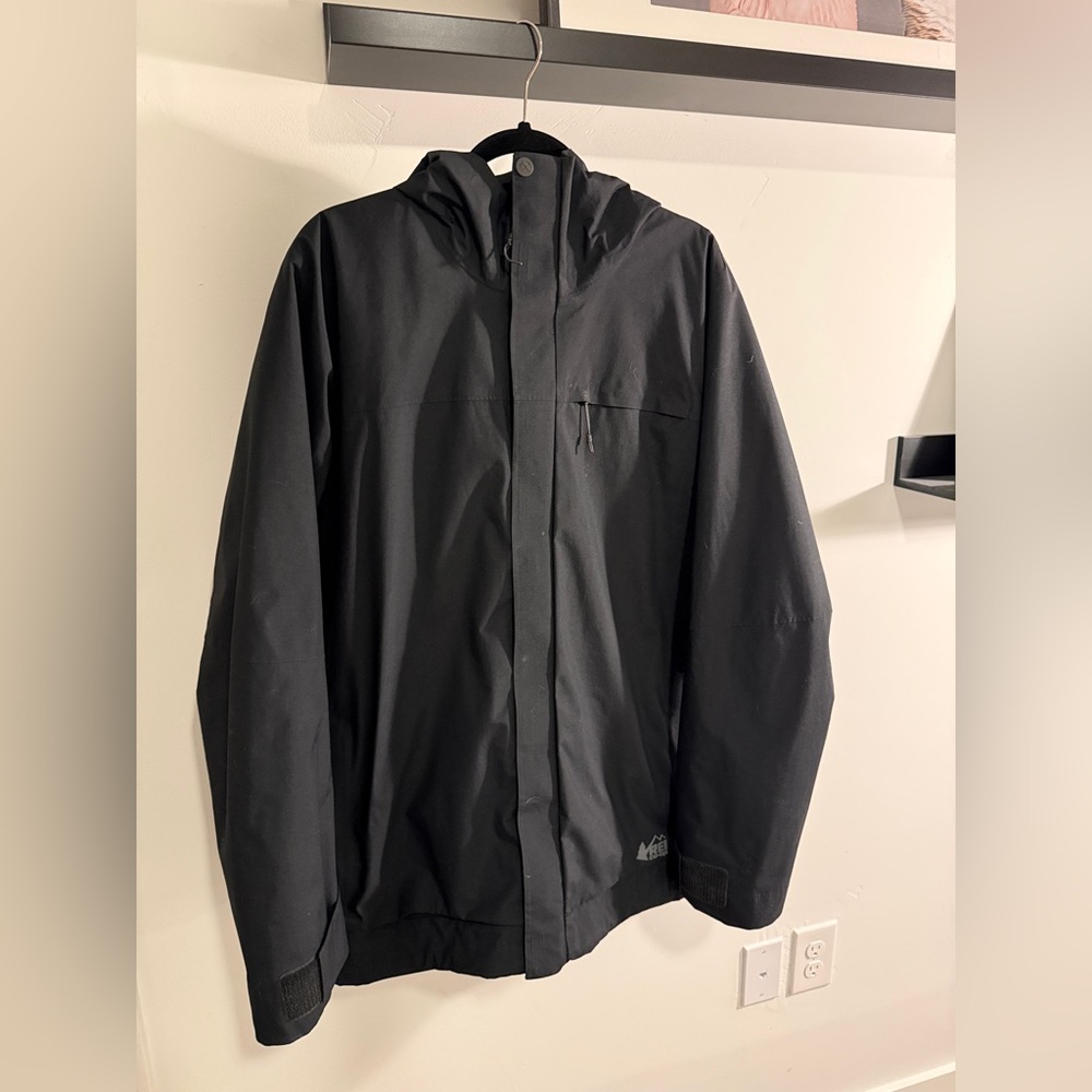 REI Co-op Powderbound Insulated Ski Jacket Men’s Large Black Waterproof ❄️
